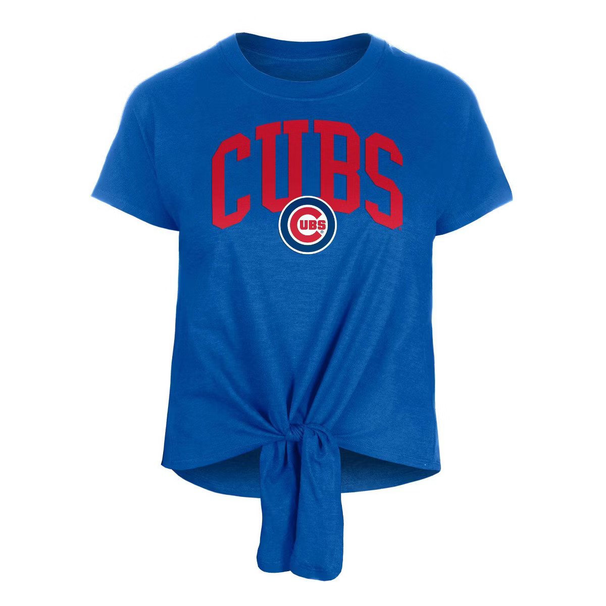 MLB Chicago Cubs Women's Front Knot T-Shirt | Target