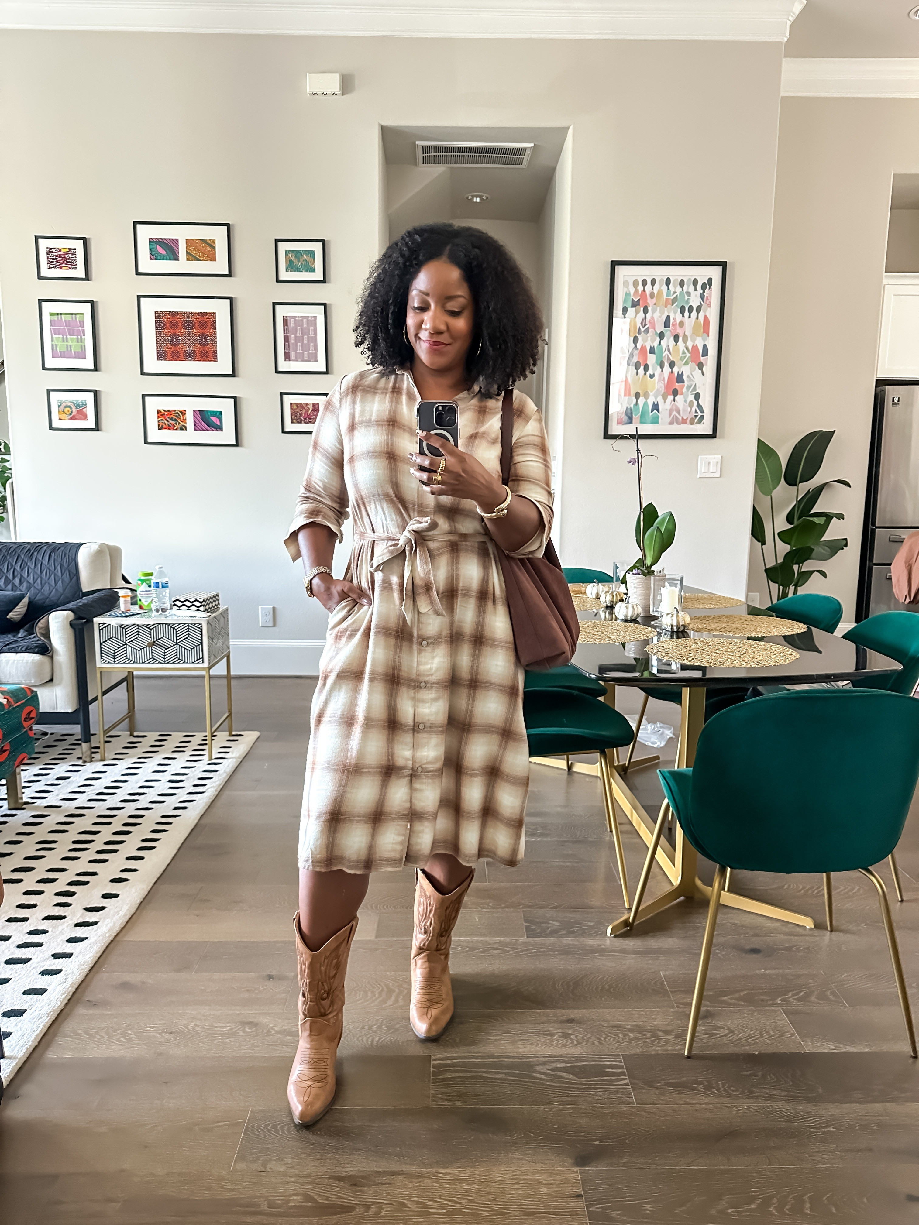 Falling for this neutral plaid shirt dress and cowboy boots combo! 🍂 The perfect cozy-chic look for autumn. Shop this entire outfit below! ✨plaid shirt dress / cowboy boots outfit / fall dress / neutral outfit / tan cowboy boots / autumn fashion / shirt dress / western boots / casual fall style / beige plaid dress / midi dress / cowgirl boots / fall wardrobe / brown boots / country chic / weekend outfit / cozy fall look / tie waist dress / casual dress / boots and dress / fall fashion / neutral colors / autumn style / women's fashion / seasonal outfit

#LTKFindsUnder100 #LTKMidsize #LTKootd