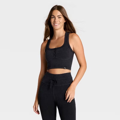 Women's Seamless Henley Tank Top - JoyLab™ | Target