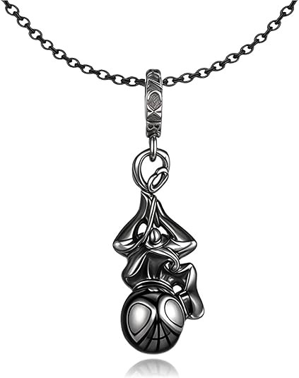 Spiderman Necklace for Women and Men,Skin-Friendly Jewelry with Gift Box,Adjustable Spider Pendan... | Amazon (US)