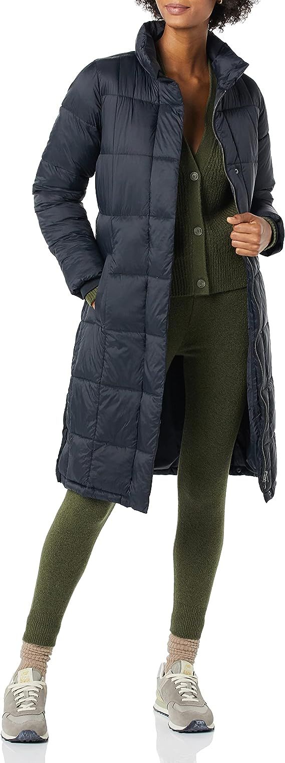 Amazon Essentials Women's Lightweight Quilted Longer Length Coat | Amazon (US)