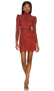 SAYLOR Celia Dress in Russet from Revolve.com | Revolve Clothing (Global)