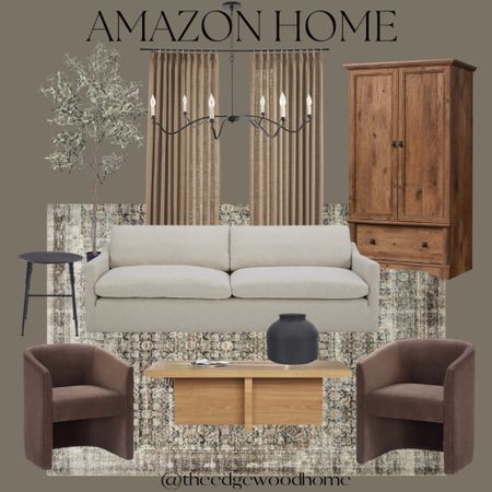 Living room design, living room ideas, cabinet, loloi rug, accent chair, coffee table, olive tree, chandelier, modern farmhouse, moody living room, amber interiors, pleated curtains, brown accent chair

#LTKFind #LTKsalealert #LTKhome