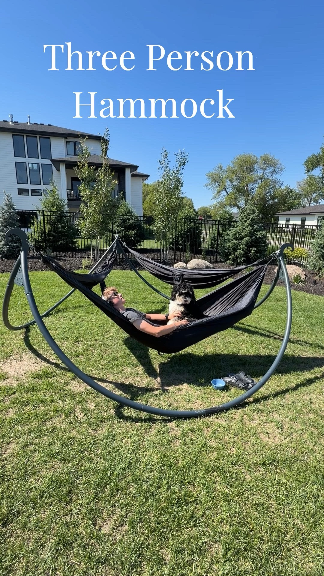 Three person hammock stand for the win!

#LTKdayinmylife #LTKHome #LTKSeasonal