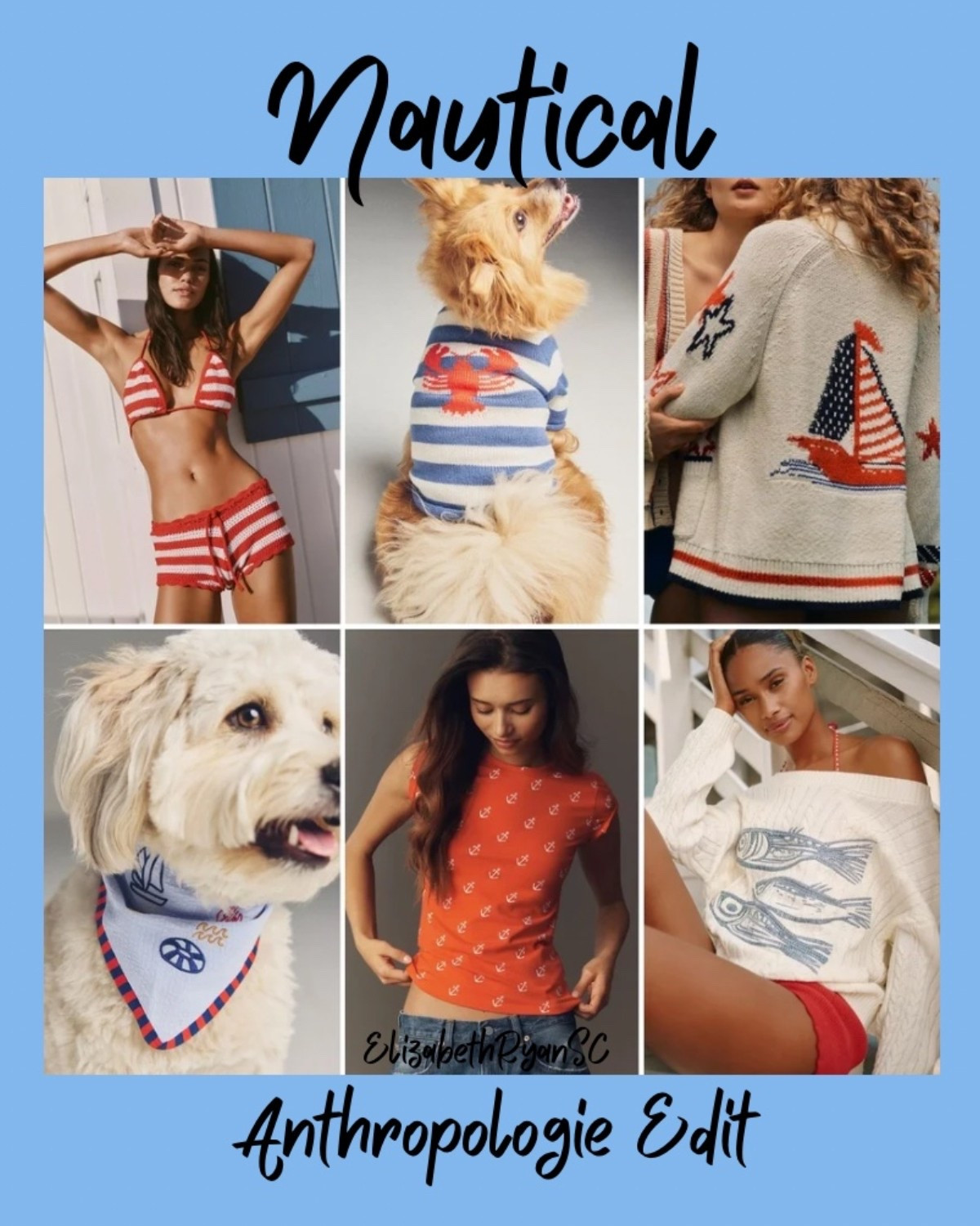 ⚓️🇺🇸 Nautical finds from @Anthropologie for Memorial Day Weekend are HERE! From coastal sweaters + sailor inspired styles to red, white & blue swimwear and even the cutest nautical dog accessories! 🐶⛵️ If you’re planning beach days, boat rides, backyard BBQs, or a coastal getaway, I rounded up all my favorite nautical outfits, Memorial Day fashion, coastal chic finds, patriotic style, beach vacation outfits, and summer wardrobe staples in one place! ❤️💙

Think: striped swimsuits, sailboat sweaters, anchor prints, coastal classics, resort wear, and all the preppy seaside vibes 🌊⚓️ Perfect for Memorial Day Weekend outfits, summer vacation style, and effortless coastal grandmother meets East Coast prep looks ☀️

✨ Check out my favorite nautical clothing, coastal fashion, summer styles, beach outfits, patriotic outfits, resort wear, and dog accessories on my IG, Tik Tok, & Blog!🐋🐚⚓️

#LTKTravel #LTKSwim #LTKPetite