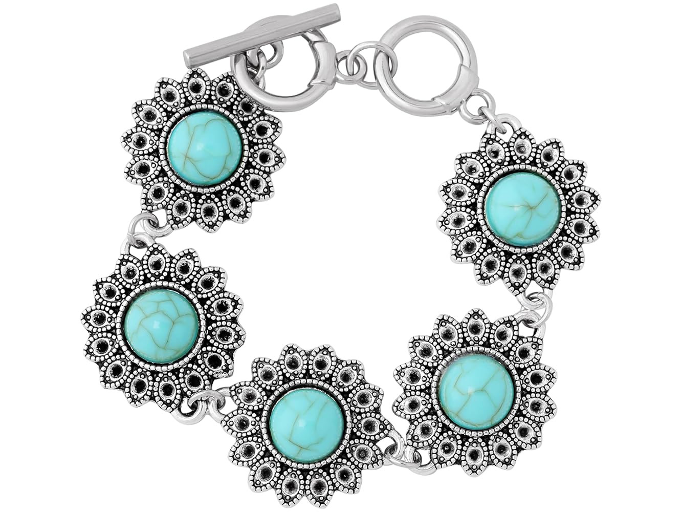 MINACHI Geometric Metal Stone Bracelets, Trendy Personality Jewelry for Women | Amazon (US)