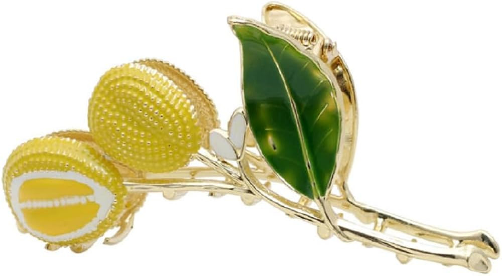 Fruit Hair Clips Large Alloy Durian Hair Claw Clips Fruit Hair Accessories for Hair Styling Tools... | Amazon (US)