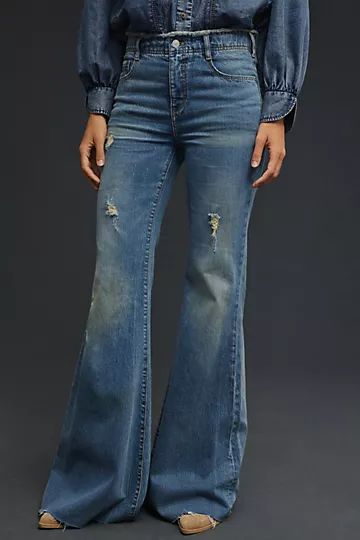Pilcro The Supermodel High-Rise Flare Jeans | Anthropologie (US)