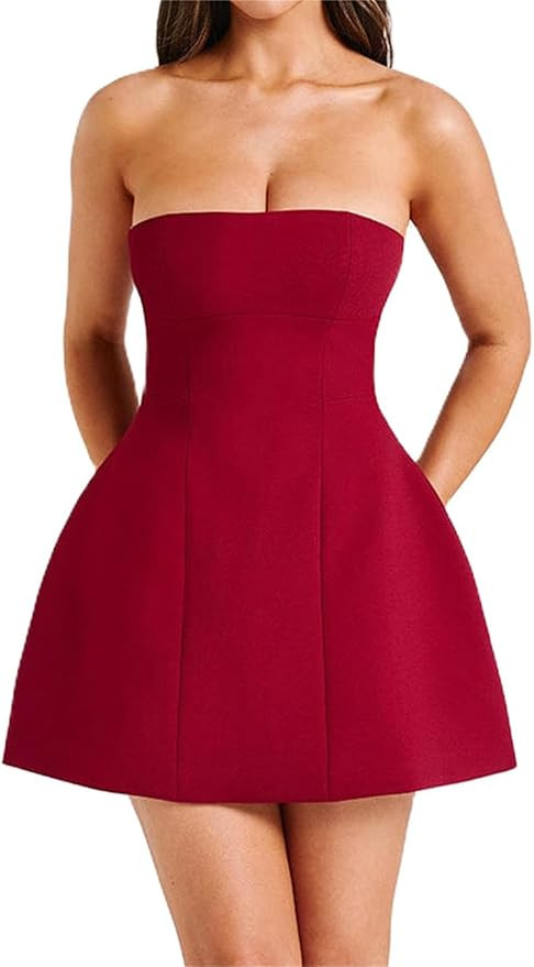 Alyweatry Women Y2k Elegant Short Dress Summer A-Line Going Out Formal Party Birthday Graduation ... | Amazon (US)