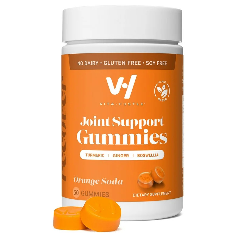 VitaHustle Turmeric Joint  Support Gummy Supplement with Ginger, Boswellia, Turmeric Root, 50 Cou... | Walmart (US)