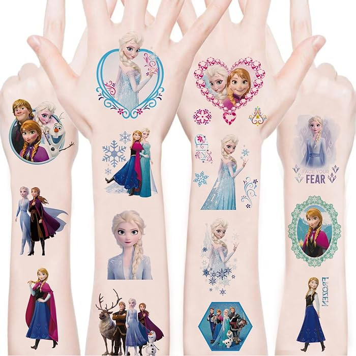 100Sheets 5 * 5 Disney Frozen Temporary Tattoos Birthday Themed Party Supplies Decoration Favors ... | Amazon (US)