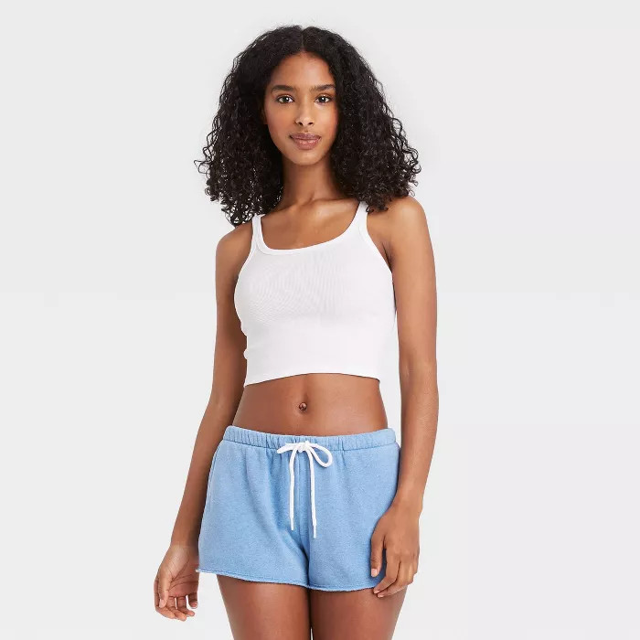 Women's Scoop Neck Lounge Cropped Cami Tank Top - Colsie™ | Target