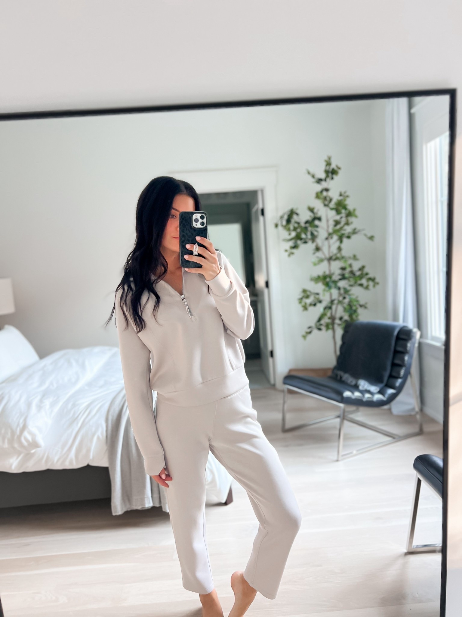 Best loungewear on sale up to 50% off today! Wearing xs in both! The air essentials line feels so luxe. 

#LTKCyberWeek #LTKPetite #LTKSaleAlert