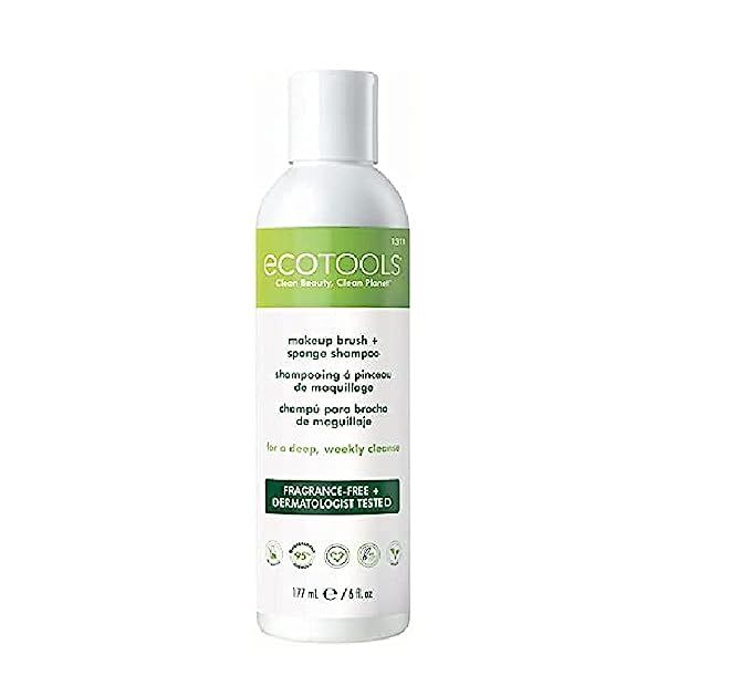 Ecotools Makeup Cleaner for Brushes, Brush and Sponge Cleansing Shampoo, 6 oz (Packaging May Vary... | Amazon (US)