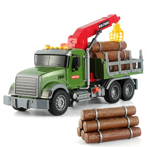 CSDCSD Logging Truck and 2-in-1 Tow Truck Playset with Lights & Sounds - Perfect for Boys Aged 3+, Includes Transport Trailers and Carrier Tow Truck Toys (Transporters) | Amazon (US)