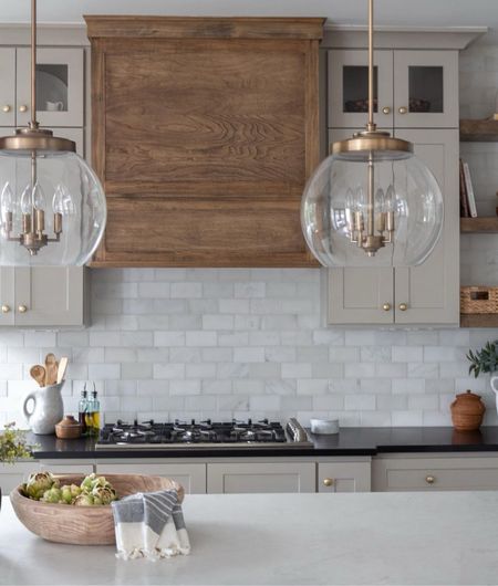 So many questions about these gorgeous glass and brass globe pendant lights in my kitchen ❤️ head over to my IG to see how easy they are to keep clean. 

#LTKhome #LTKstyletip