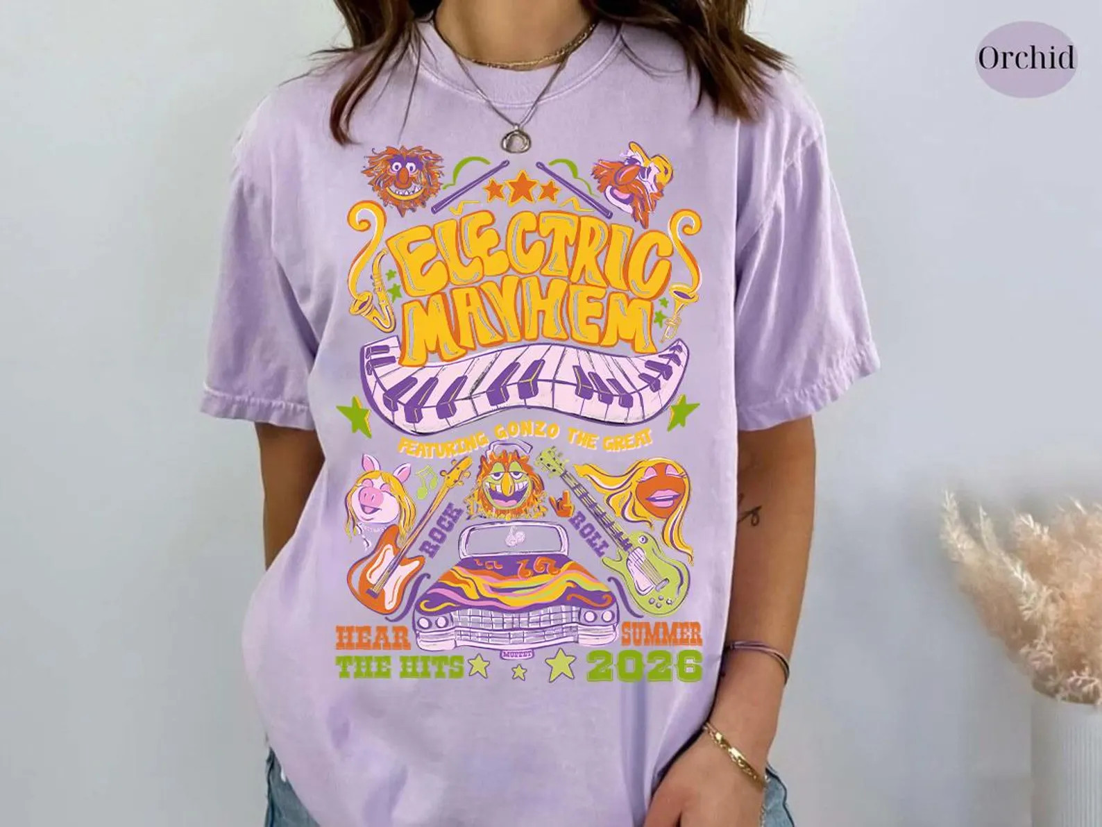 Disney the Muppet Electric Mayhem Rock N Roller Coaster T-shirt, Disneyland Vacation Family Shirt... | Etsy (Global)