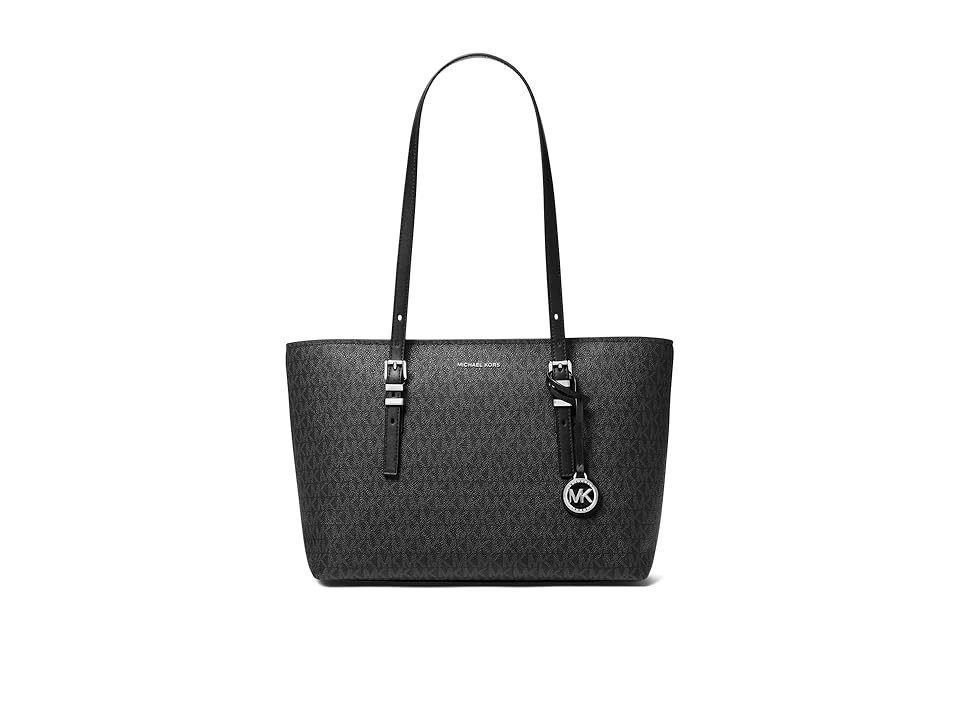 MICHAEL Michael Kors Quinn Md Ew Tz Tote Tote Handbags Black, Synthetic | Zappos.com