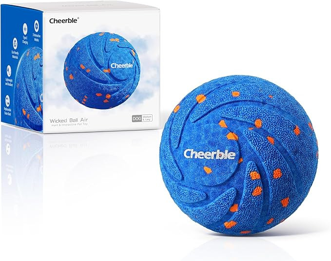 Cheerble Smart Interactive Dog Toy, Wicked Ball AIR, Automatic Moving, Bouncing, and Rotating, E-... | Amazon (US)