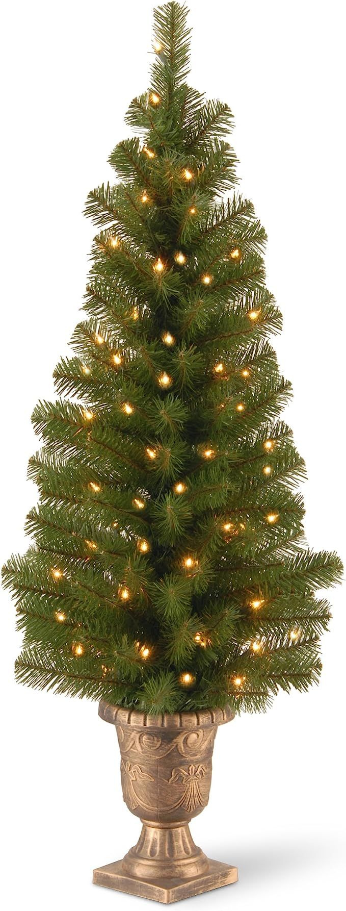 National Tree Company Pre-lit Artificial Tree For Entrances and Christmas| Includes Pre-strung Wh... | Amazon (US)