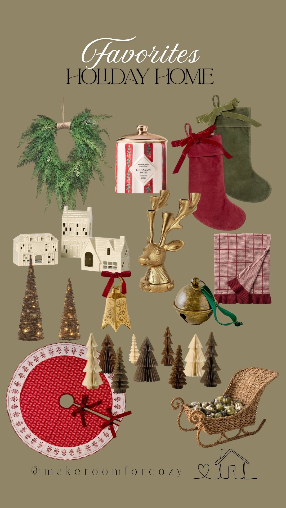 Holiday Home Favs! 🌲

Christmas tree bells stocking candles tree skirt paper trees throw blanket sleigh wreathh

#LTKSeasonal #LTKHome