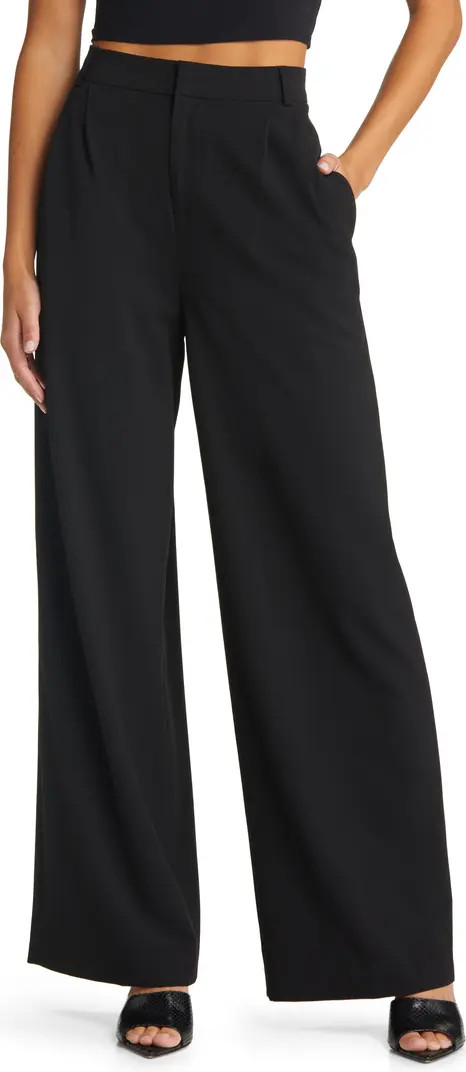 Relaxed Waist Wide Leg Trousers | Nordstrom