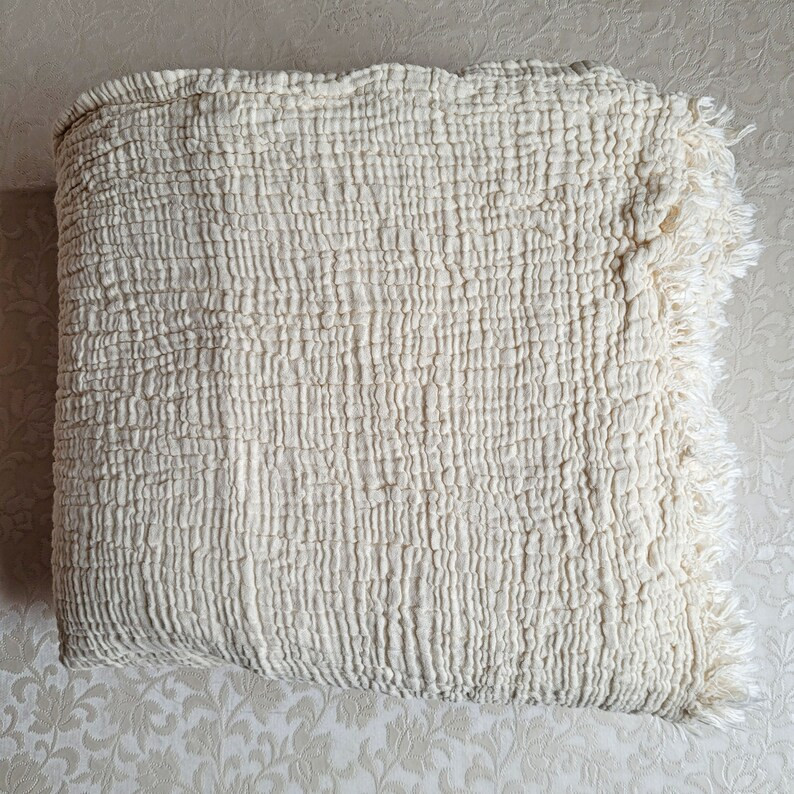 GAUZE BLANKET 4 LAYER Muslin Boho Full Cotton Rust Duvet | Etsy | Etsy (US)