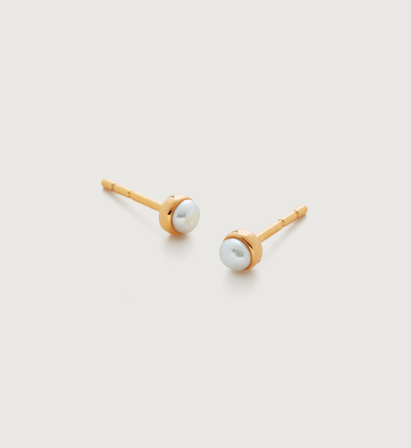 Mini Pearl Stud Earrings | Monica Vinader (US)