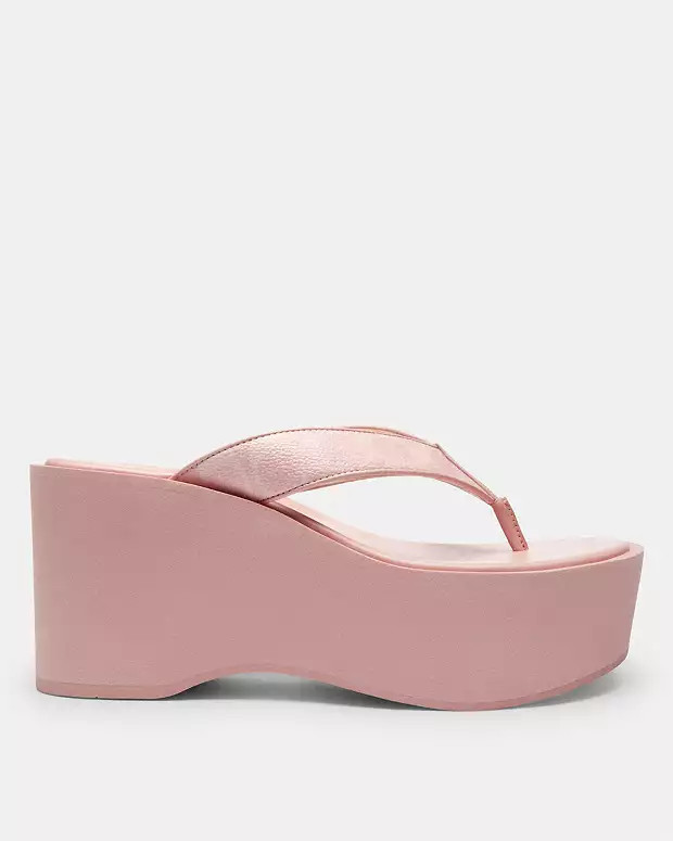 Thong Wedge Sandal In Signature Canvas | Coach Outlet US