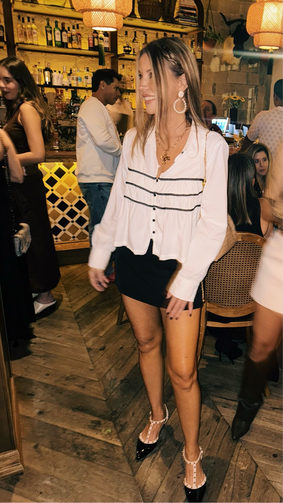 Miami night out! My top and my skirts are super high-quality and true to size. I am wearing small in both studded heels also true to size and I will link my accessories too. 

#LTKStyleTip #LTKTravel #LTKParties