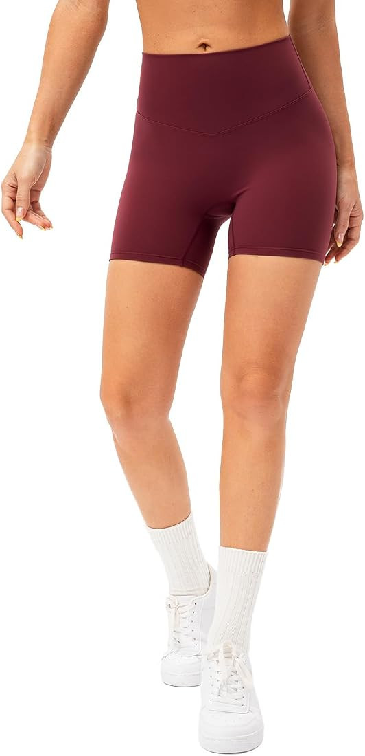 Lavento Women's All Day Soft Biker Shorts 3"/ 5"/ 7" - High Waisted Workout Gym Running Yoga Shor... | Amazon (US)