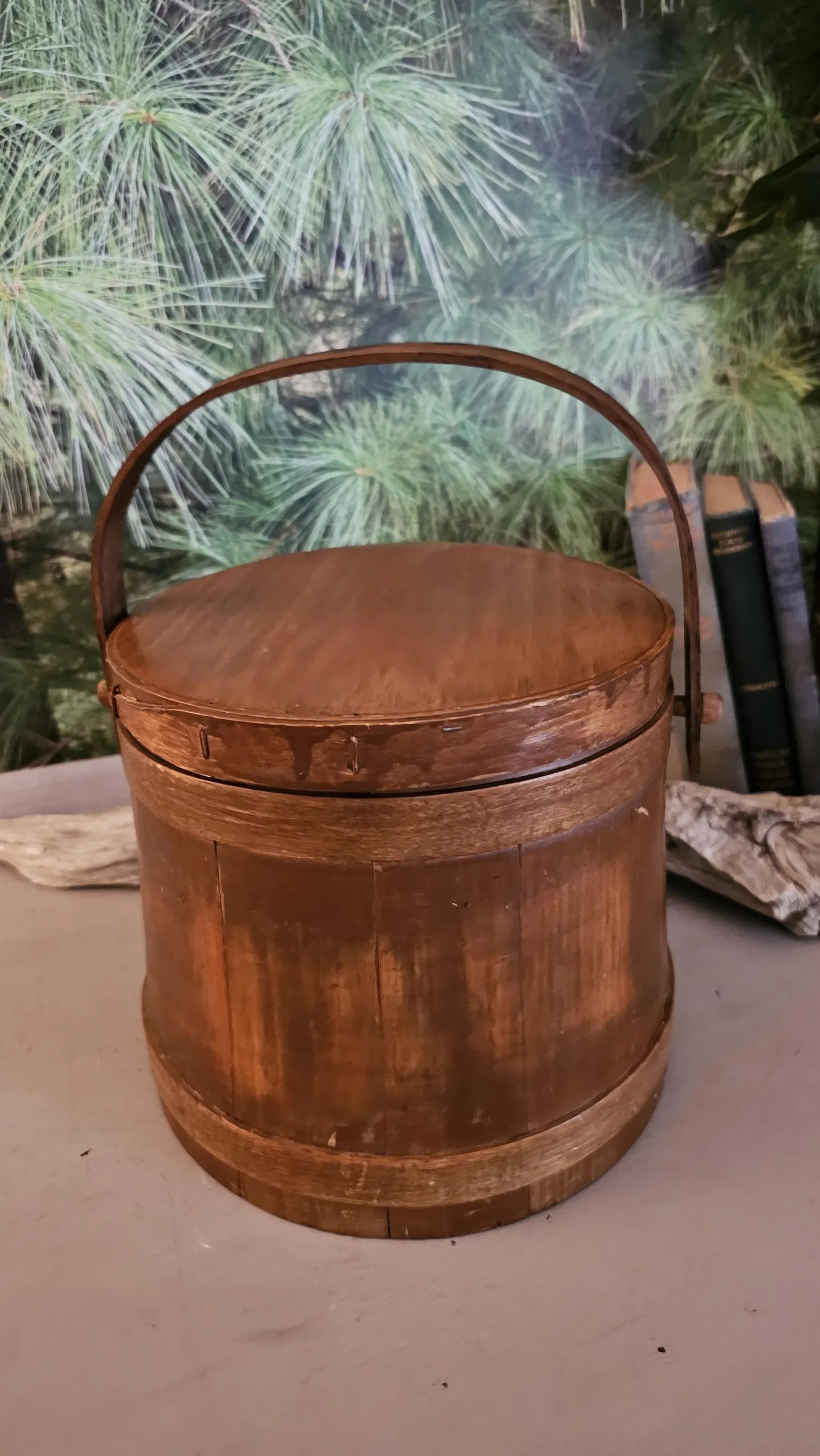 Primitive Wood Sugar Bucket Firkin: Rustic Country Farmhouse Decor  #4831 | Etsy (US)