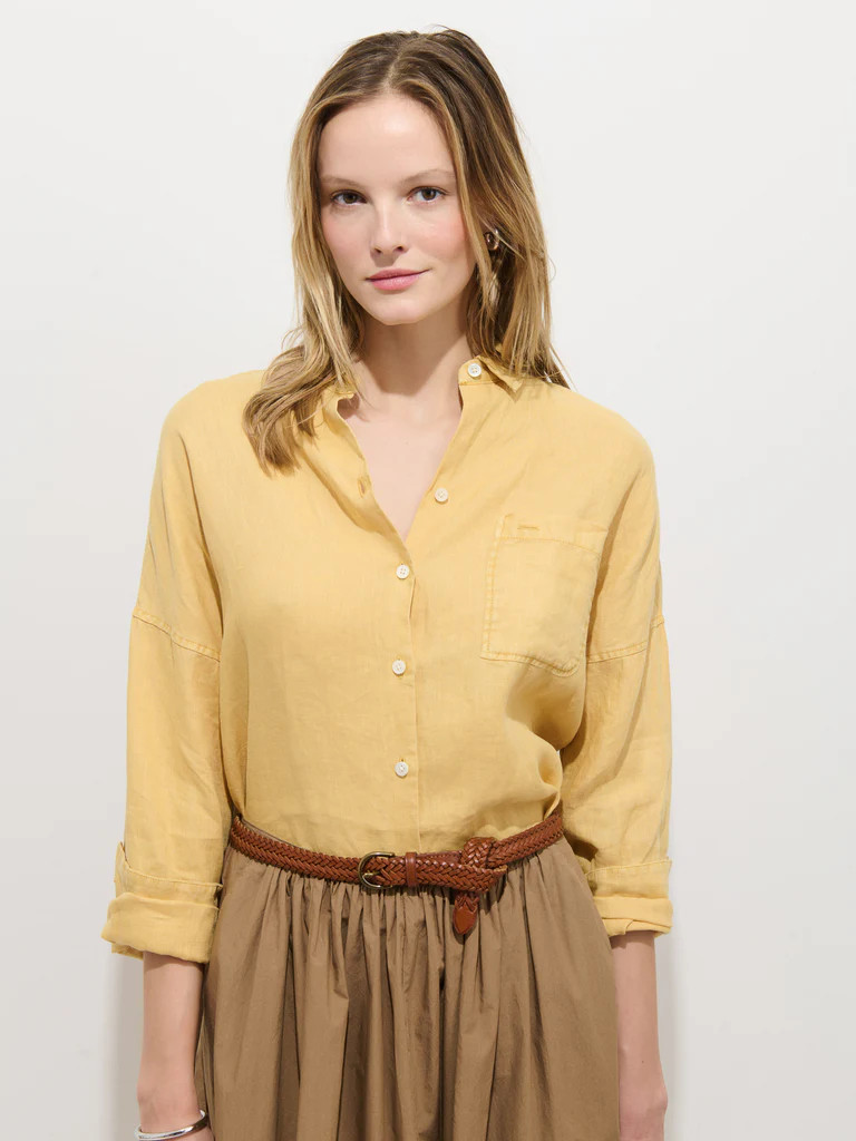 The Jo Shirt In Linen | Alex Mill