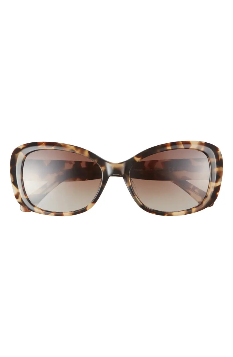 Kate Spade New York elowen 55mm polarized gradient rectangular sunglasses | Nordstrom | Nordstrom