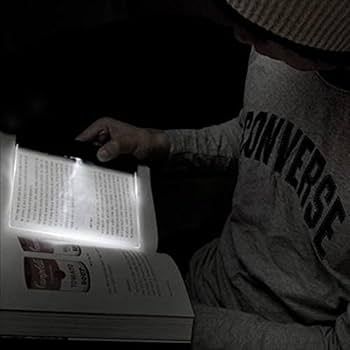 mzcurse LED Lightwedge Reading Lamp Night Flat Plate Portable Panel Book Light for Reading | Amazon (US)