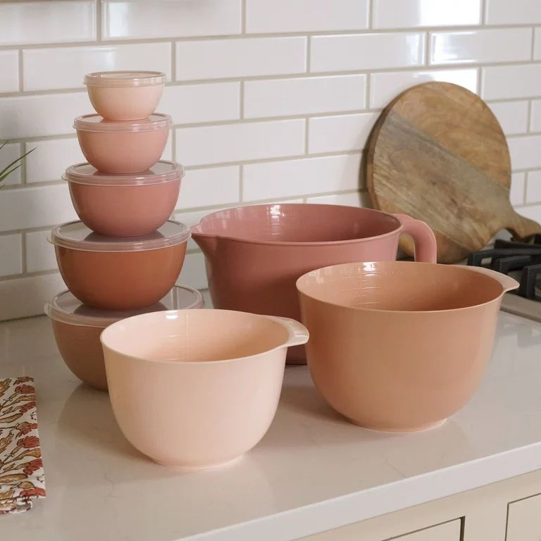 Just Feed Me by Jessie James Decker 13-Piece Nesting Mixing Bowl Set with Lids, Multicolor | Walmart (US)