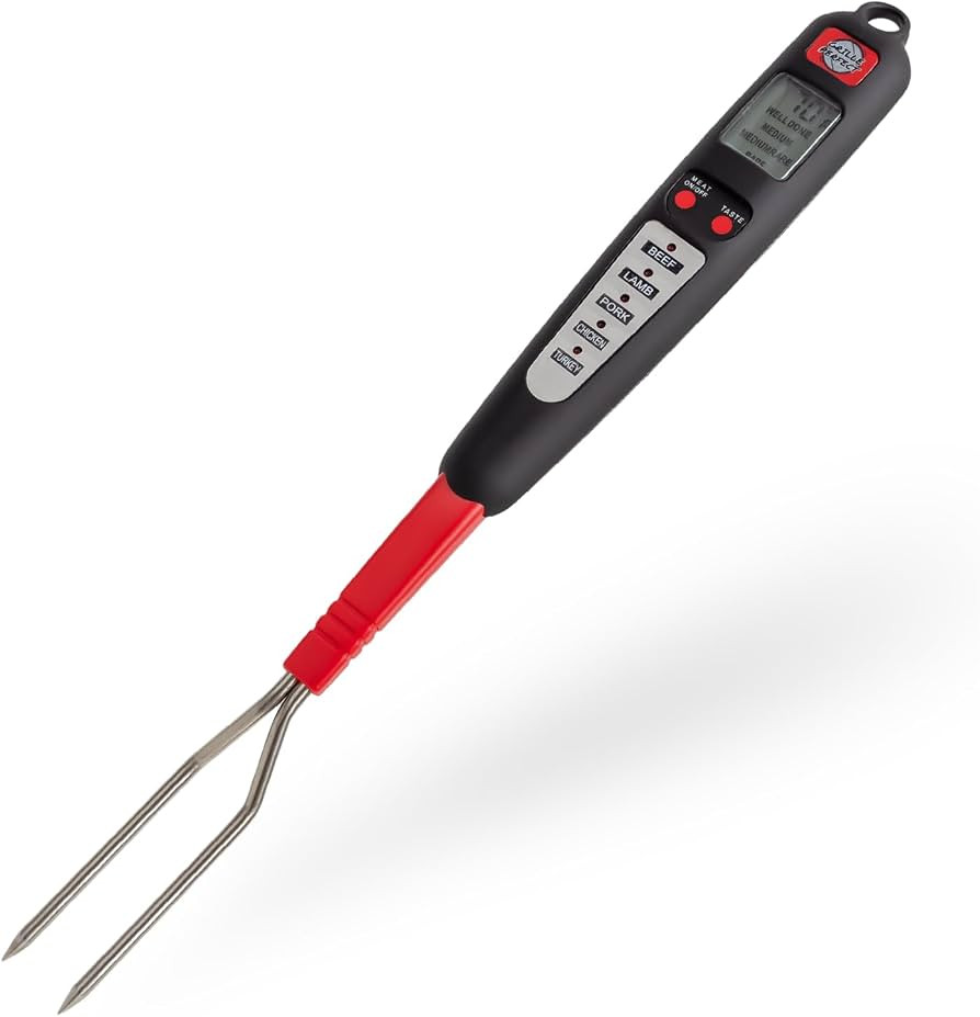 Digital Meat Thermometer Fork for Grilling and Barbecue Fast Read Electronic Probes with Ready Al... | Amazon (US)