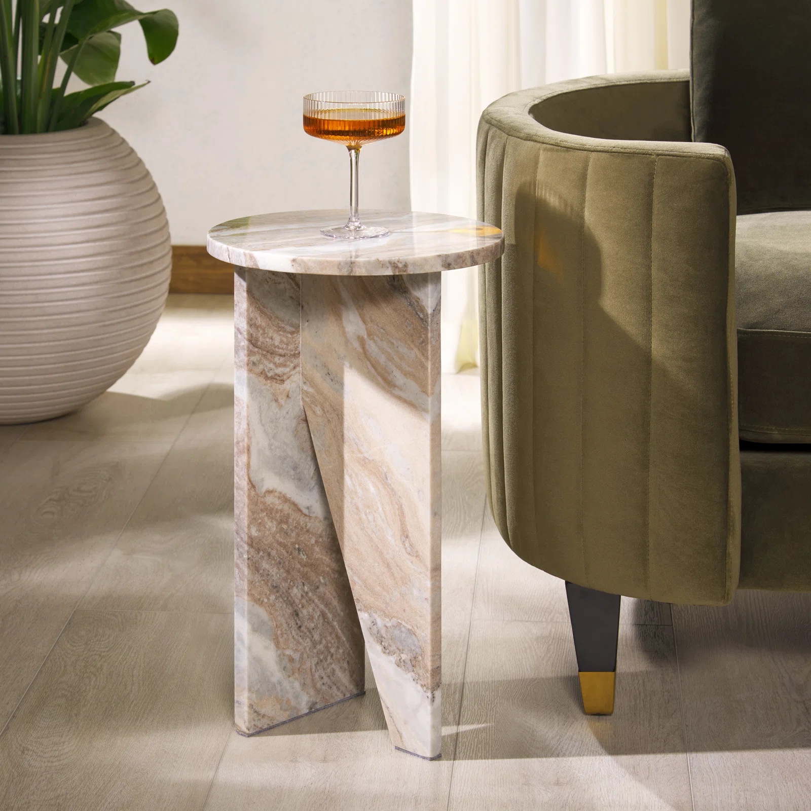Fairfax Marble Drink Table | Joss & Main