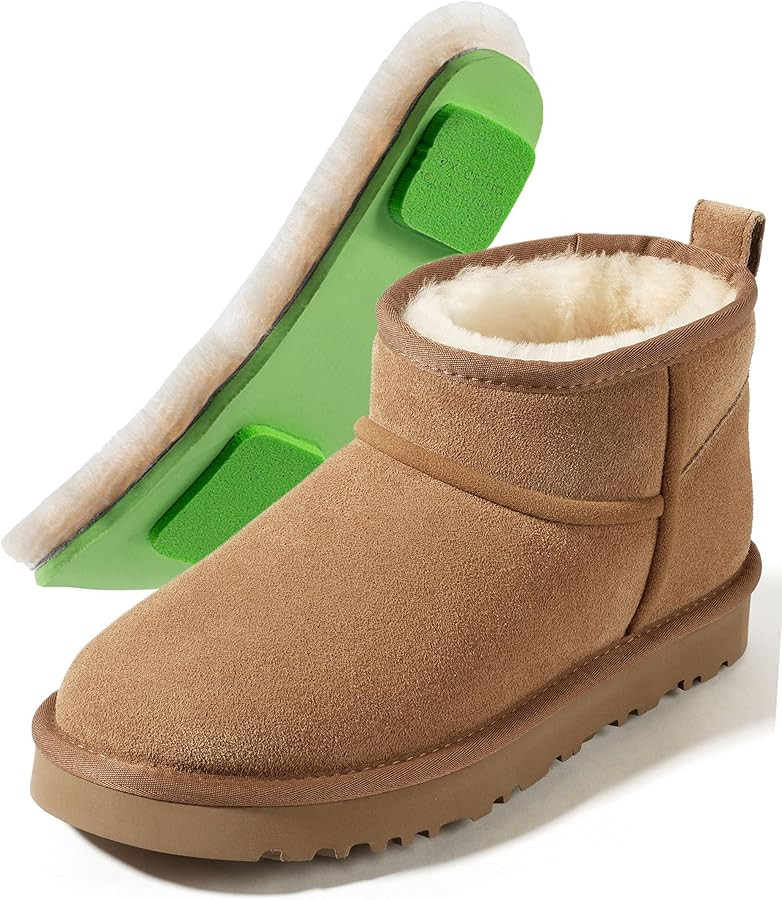 Mel&Syd 100% Australian Sheepskin Mini Boots with Arch Support Options - Warm Down to -40°F (-40... | Amazon (US)