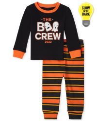 Unisex Baby And Toddler Matching Family Glow Boo Crew Snug Fit Cotton Pajamas - black | The Children's Place