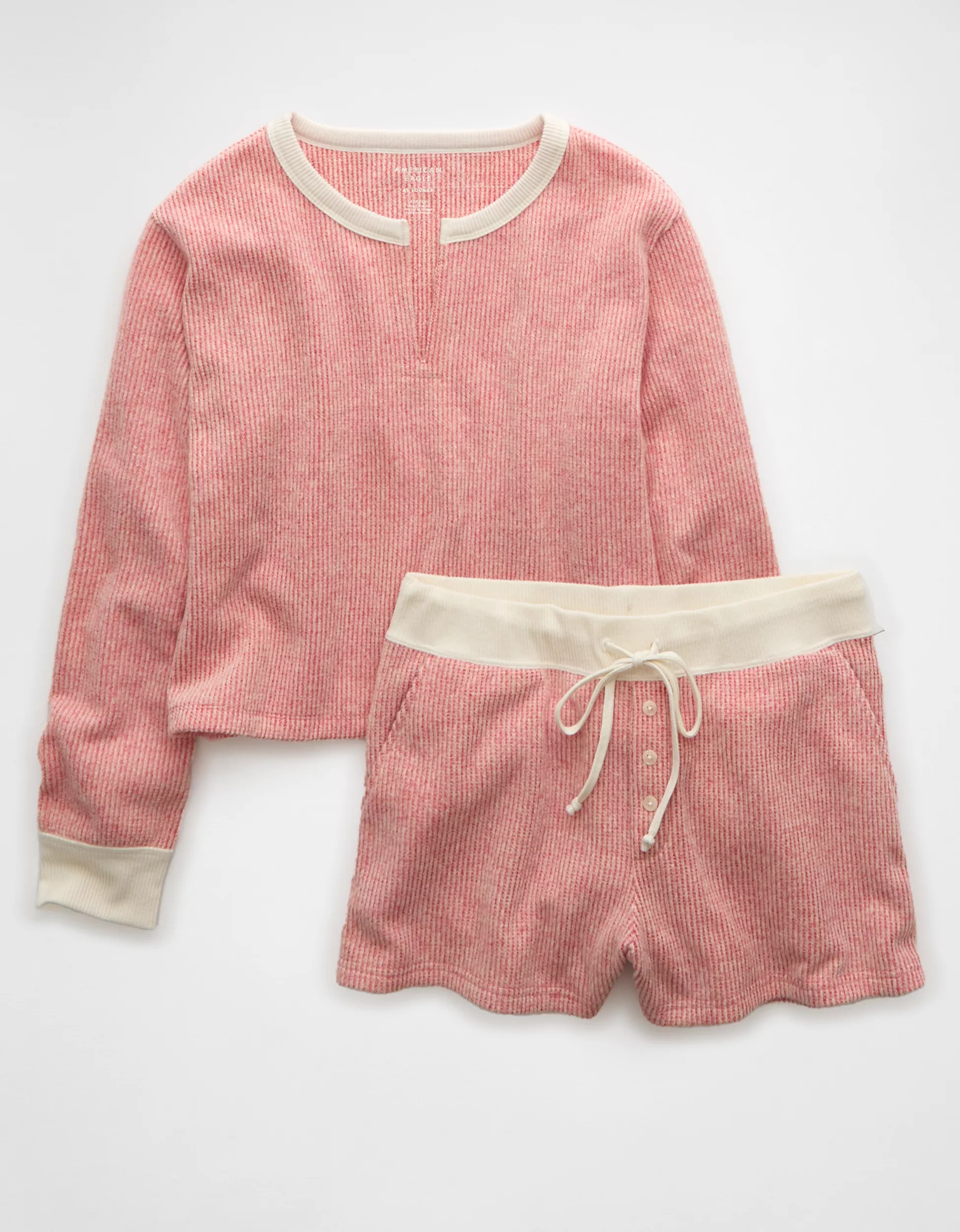 AE Waffle Plush PJ Set | American Eagle Outfitters (US & CA)