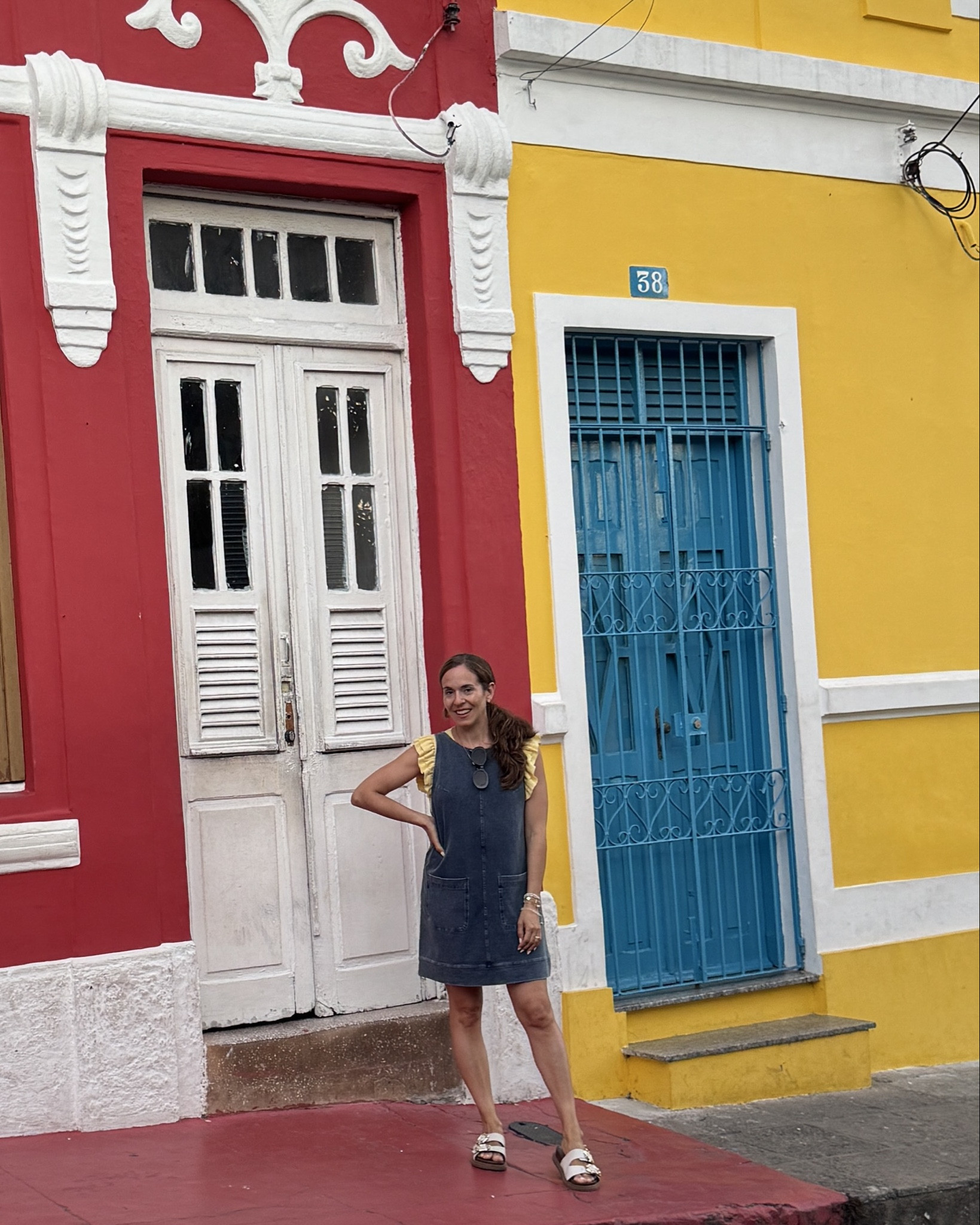 This effortless adorable denim overall mini dress is in super sale for prime day for less than $20 which is almost half off! I paired it with a butter yellow top and my fave Birkenstock style sandals for a day out on vacation in Brazil recently and I’m wearing it on repeat this summer. It’s super bump friendly too! ☀️👖👗 

Bump friendly denim dress prime day sale summer style summer fashion

#LTKBump #LTKFindsUnder50 #LTKSaleAlert