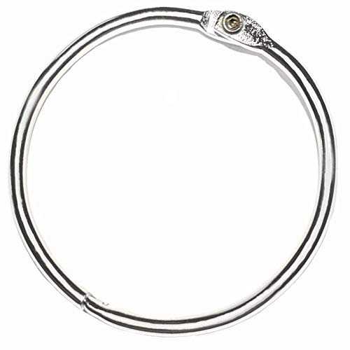 3 Inch (12 Pack) Book Binder Rings, Office Loose Leaf Ring, Nickel Plated Steel Binder Rings, Keychain Key Rings, Metal Book Rings, Silver | Amazon (US)