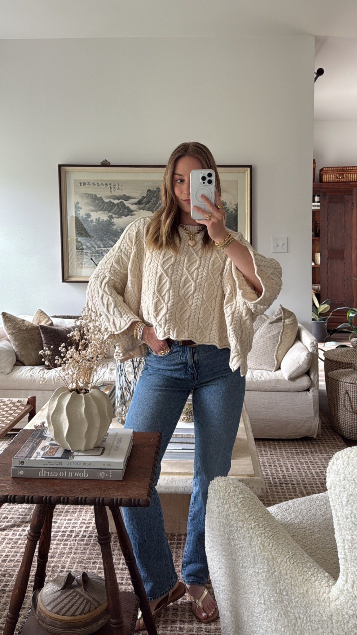 5/10/25 casual dinner outfit 🫶🏼 madewell denim, madewell straight leg jeans, free people sweater, casual spring sweater, steve madden thong sandals, spring dinner outfit, spring outfit of the night, casual ootn, comfy dinner outfit, effortless spring look, neutral spring outfit, what to wear to a casual dinner, easy spring outfit, free people spring style, spring outfit inspo, relaxed spring fashion, spring weekend outfit, spring evening outfit