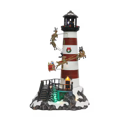 Carole Towne Lighthouse Lighted Musical Building | Lowe's