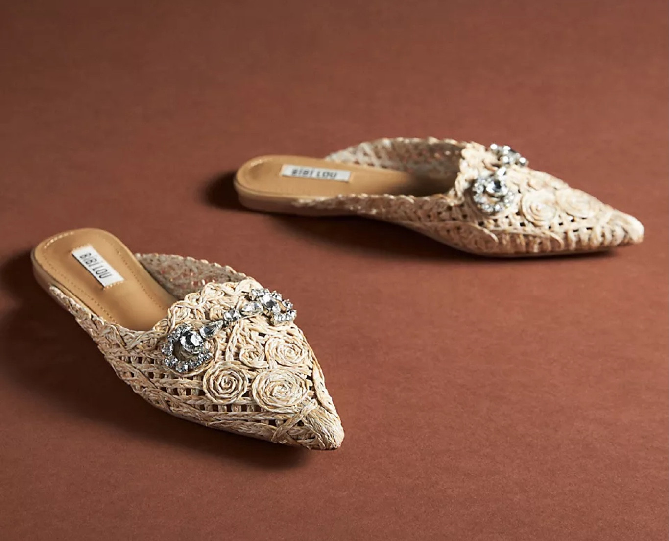 Embellished woven mules. #shoes #mules 

#LTKshoecrush #LTKunder100 #LTKSeasonal