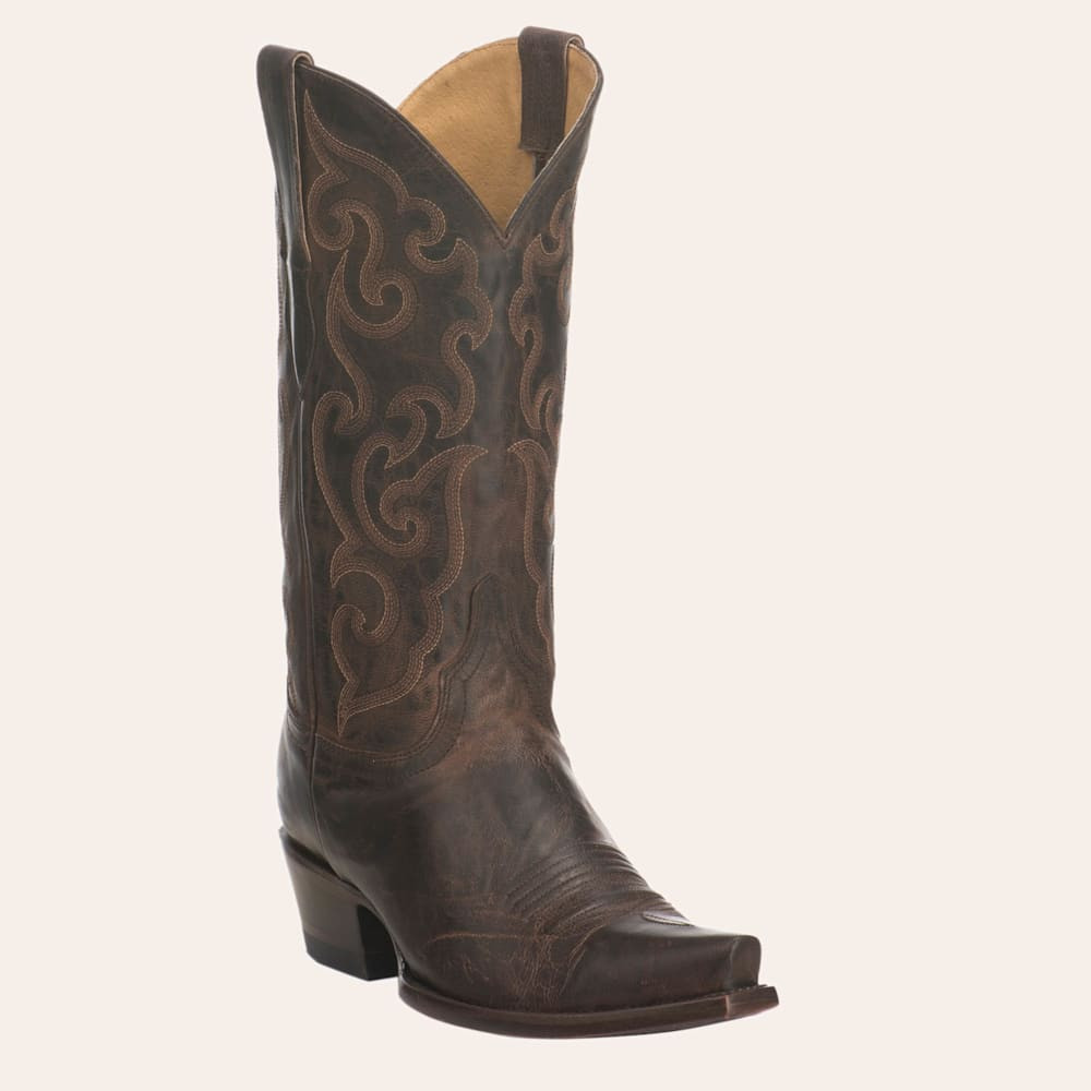 Cavender’s Women’s Burnished Chocolate Goat Leather Snip Toe Cowboy Boots | Cavender's