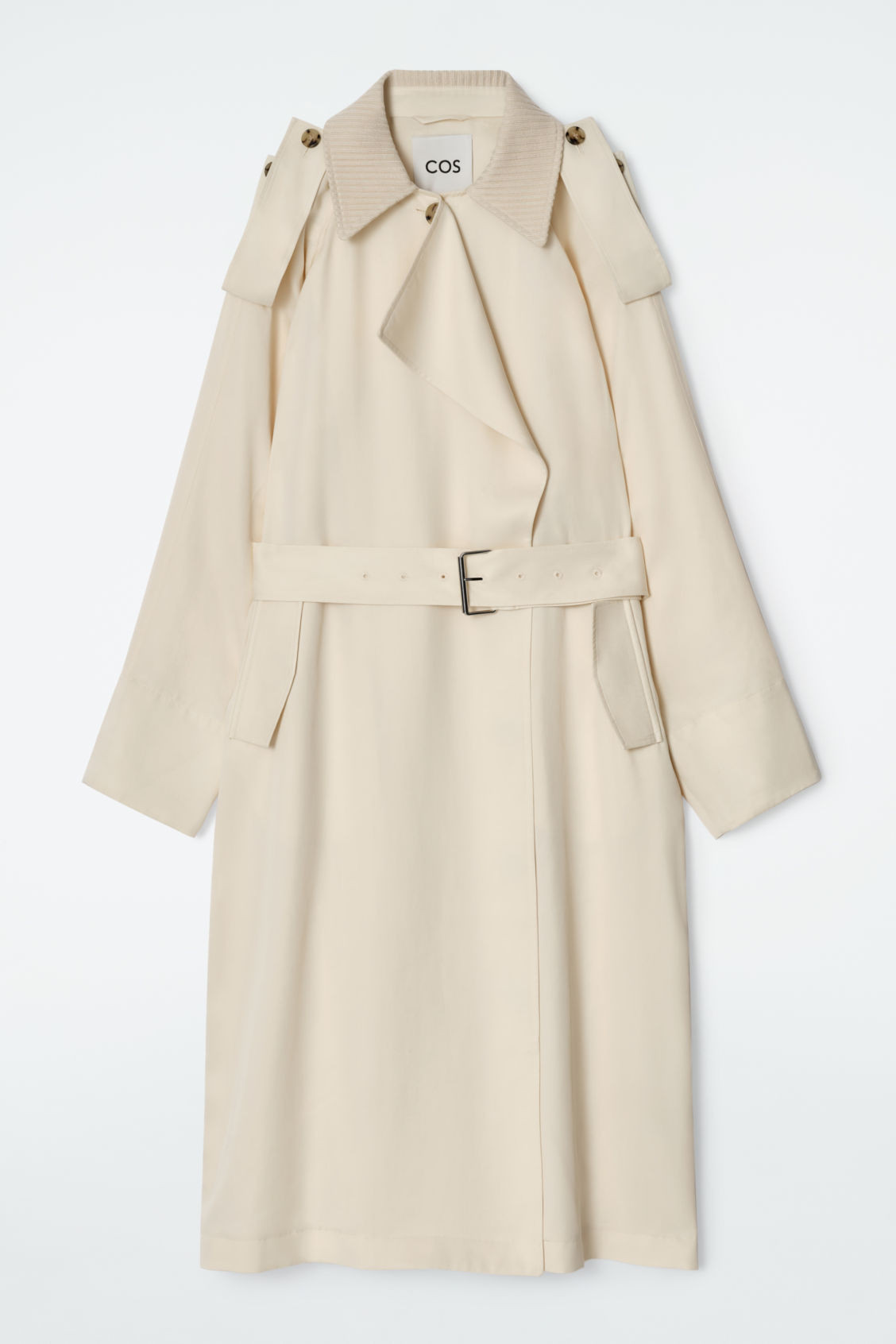 KNITTED-COLLAR TRENCH COAT | COS (US)
