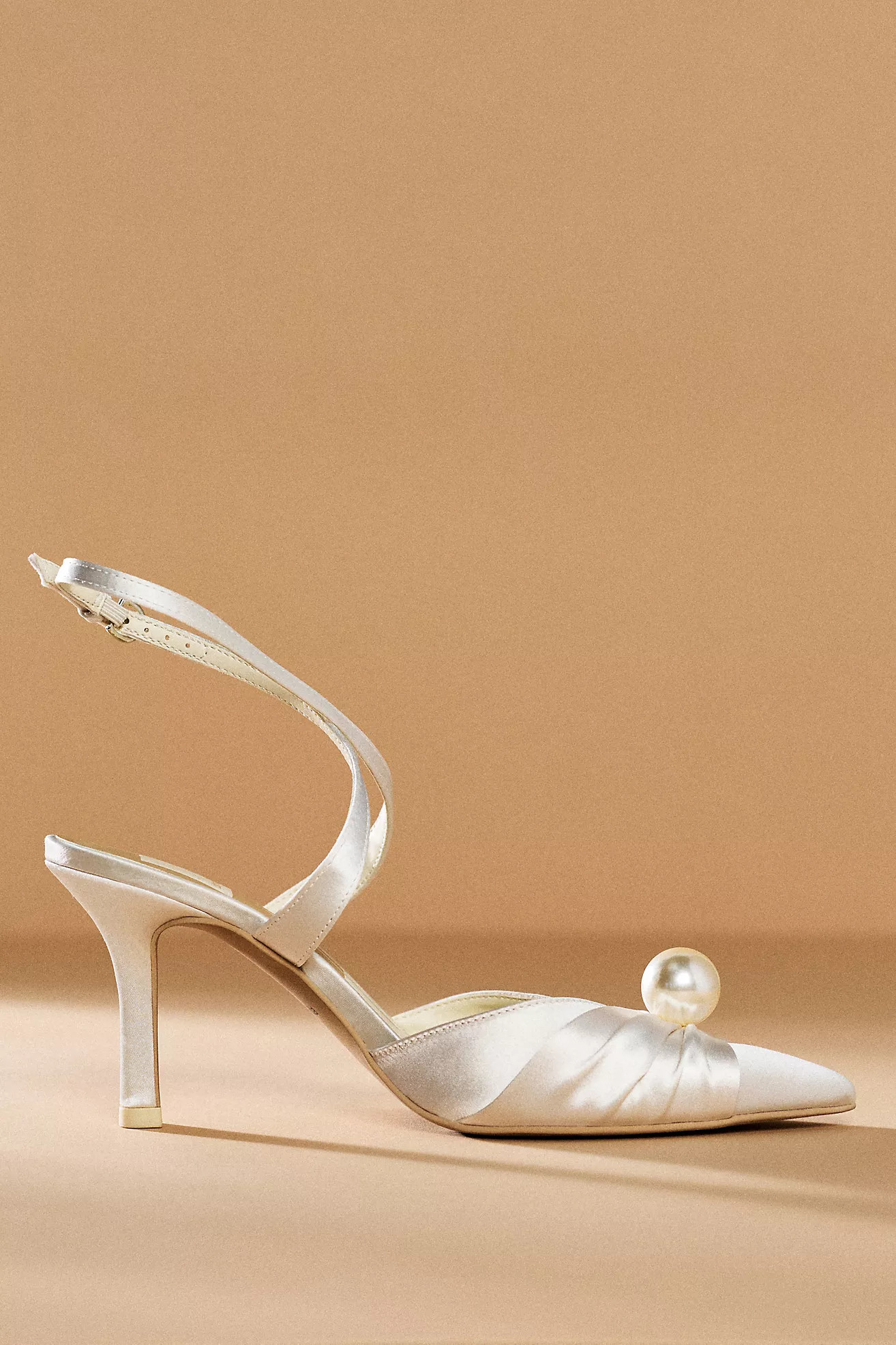 Dolce Vita Kaysey Pearl Satin Heels | Anthropologie (US)