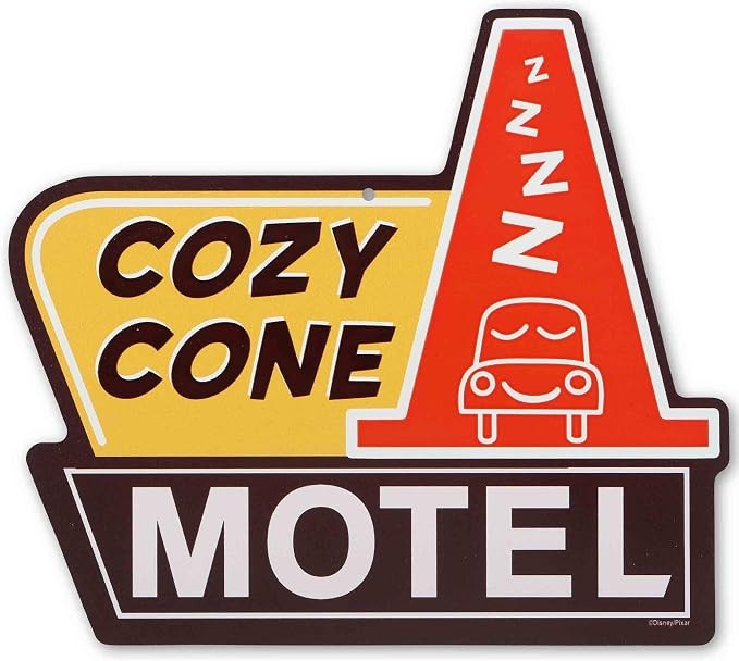 Disney Pixar Cars Cozy Cone Motel Metal Wall Sign - Fun Cars Decoration for Home | Amazon (US)